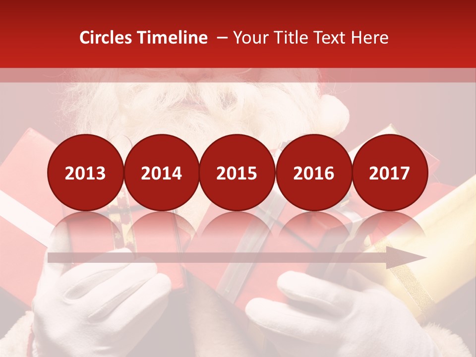 Merry Bow Single PowerPoint Template