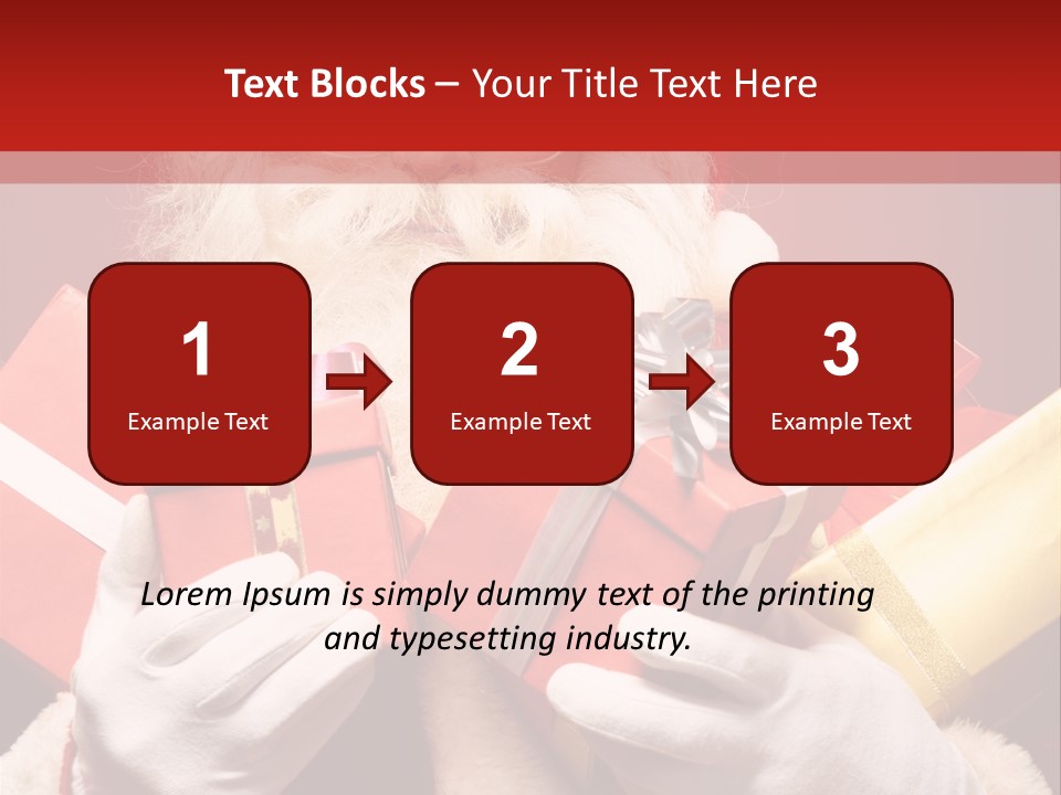 Merry Bow Single PowerPoint Template
