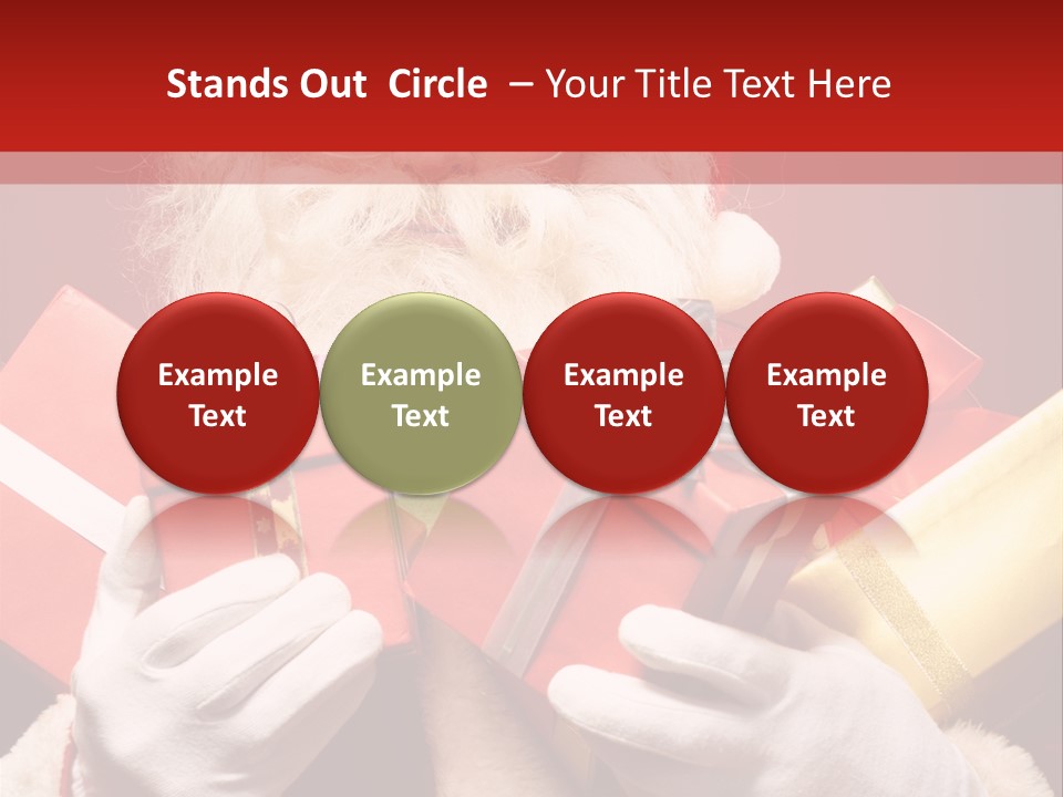 Merry Bow Single PowerPoint Template