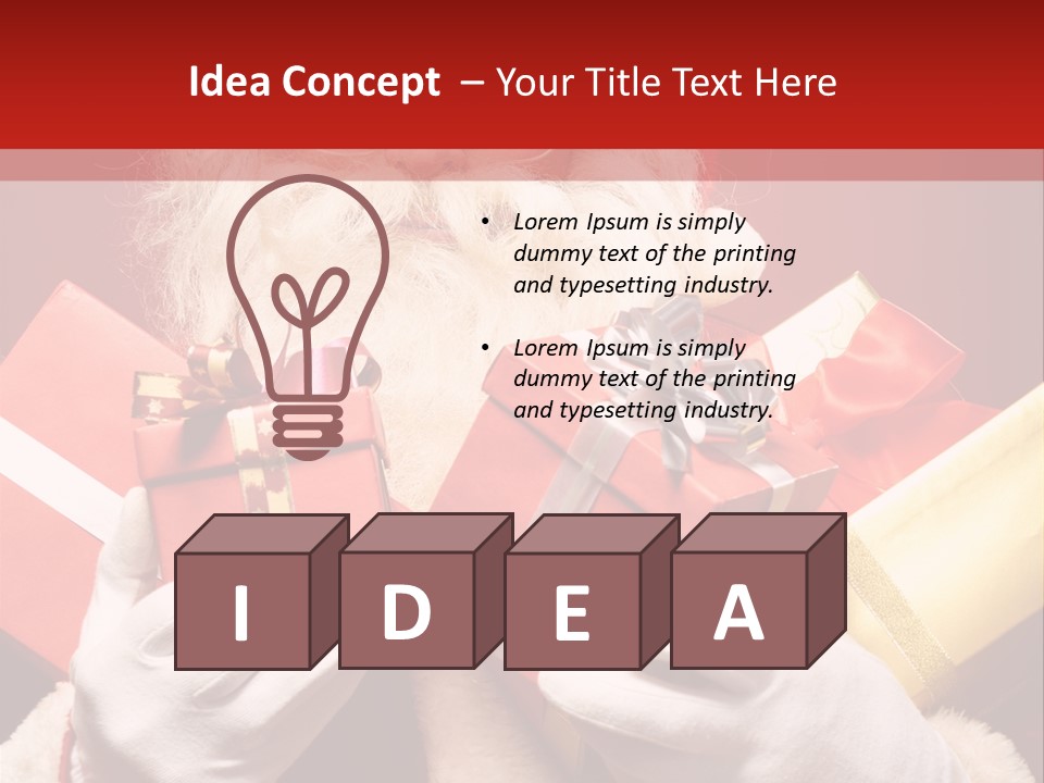 Merry Bow Single PowerPoint Template