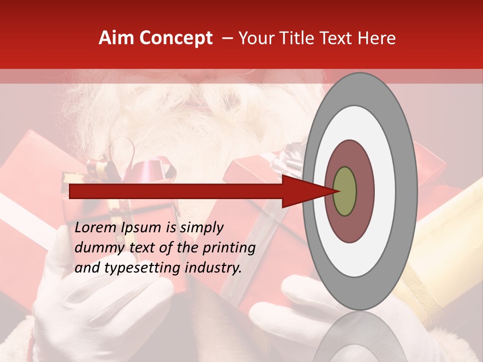 Merry Bow Single PowerPoint Template