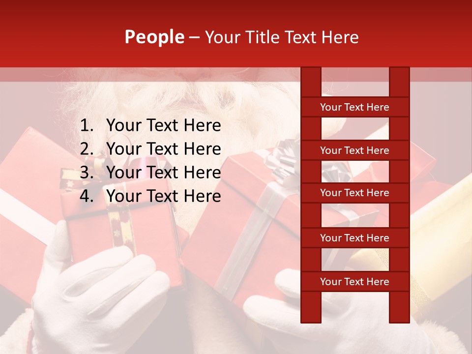 Merry Bow Single PowerPoint Template