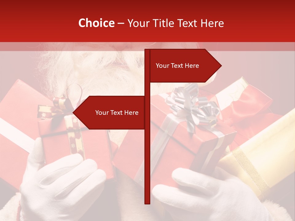 Merry Bow Single PowerPoint Template