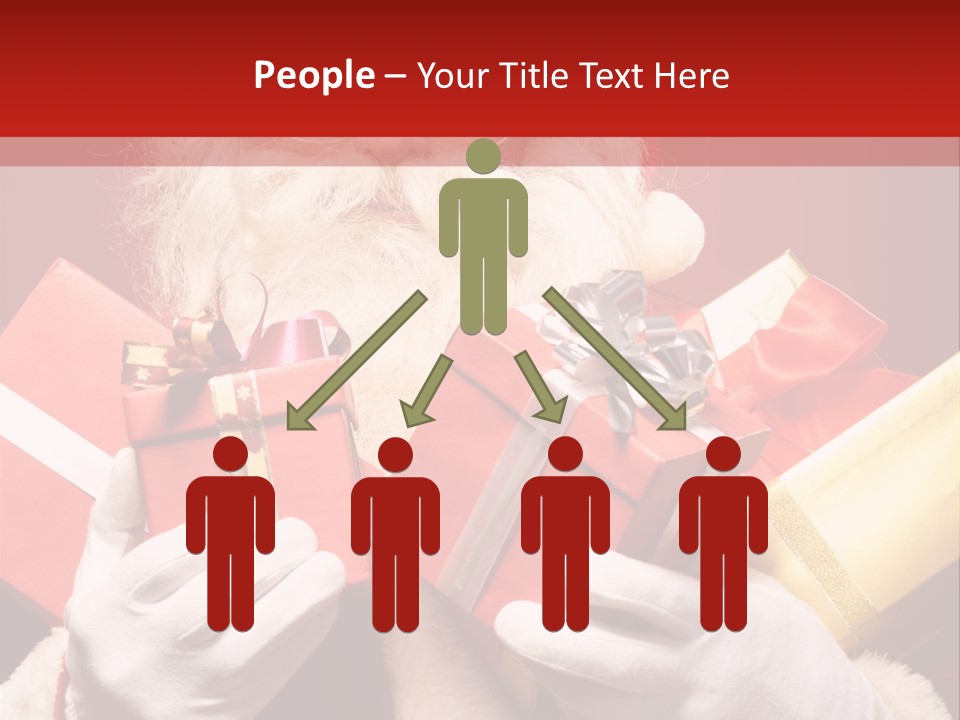 Merry Bow Single PowerPoint Template