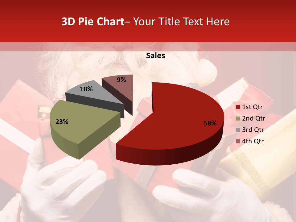 Merry Bow Single PowerPoint Template