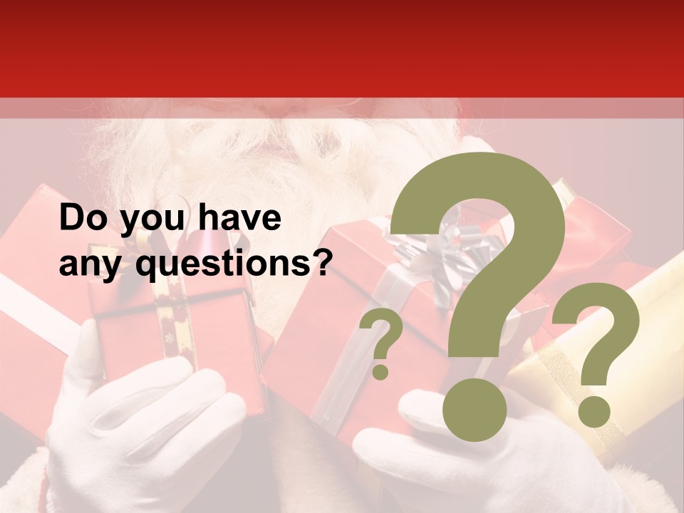 Merry Bow Single PowerPoint Template