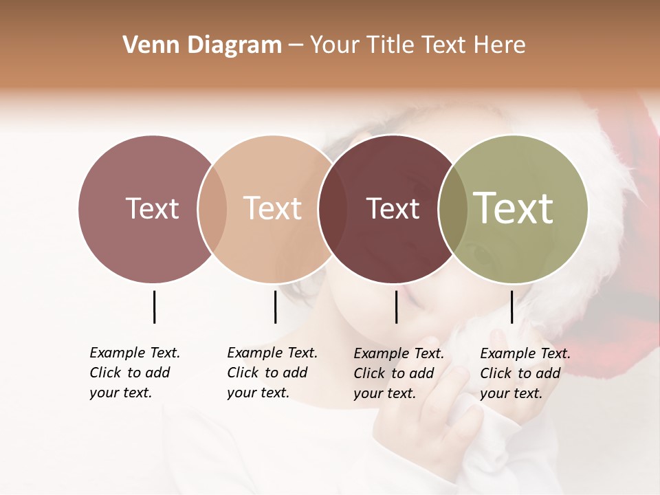 A Young Girl Wearing A Santa Claus Hat PowerPoint Template