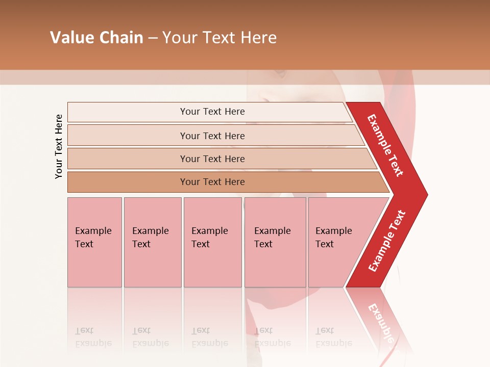 A Baby In A Santa Hat Peeking Out From Behind A Wall PowerPoint Template