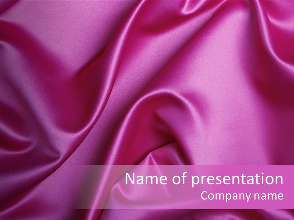 Folded Background Romantic PowerPoint Template