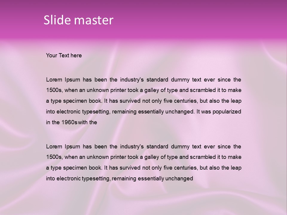 Folded Background Romantic PowerPoint Template