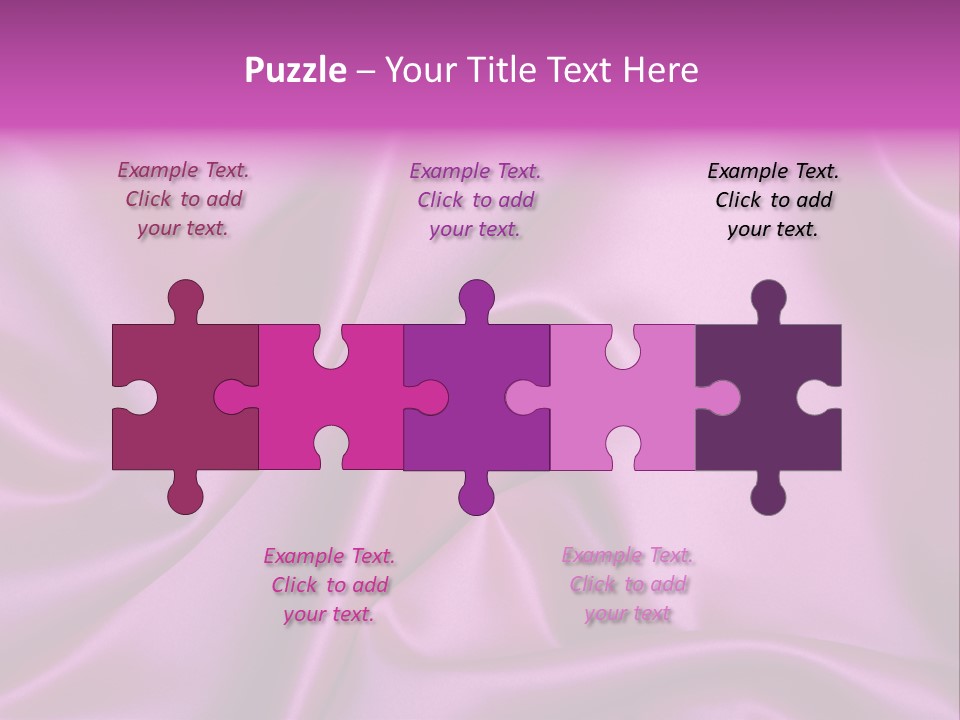 Folded Background Romantic PowerPoint Template