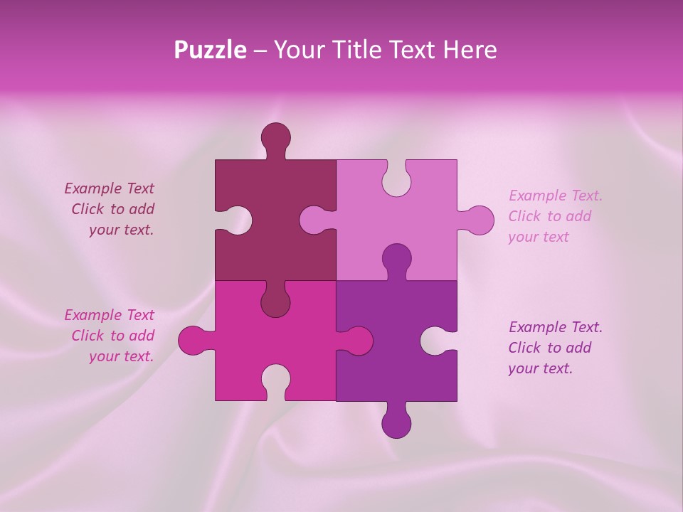 Folded Background Romantic PowerPoint Template