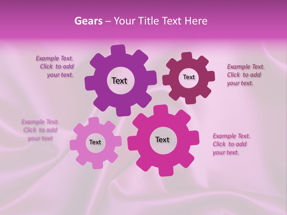 Folded Background Romantic PowerPoint Template