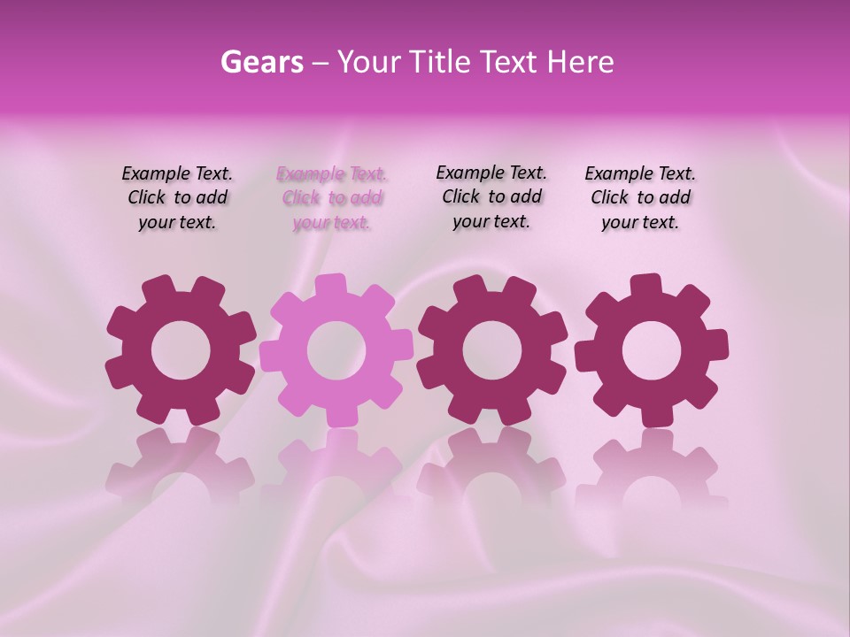 Folded Background Romantic PowerPoint Template