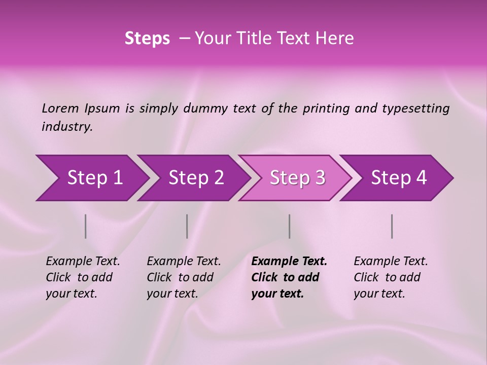 Folded Background Romantic PowerPoint Template