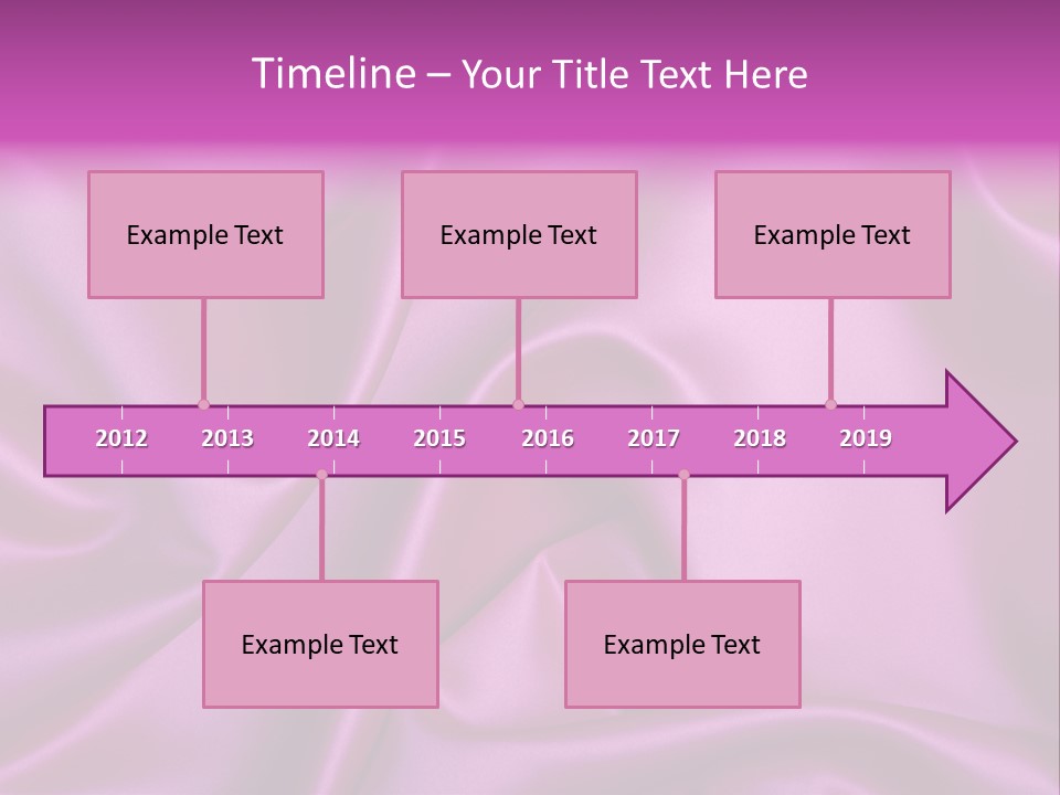 Folded Background Romantic PowerPoint Template