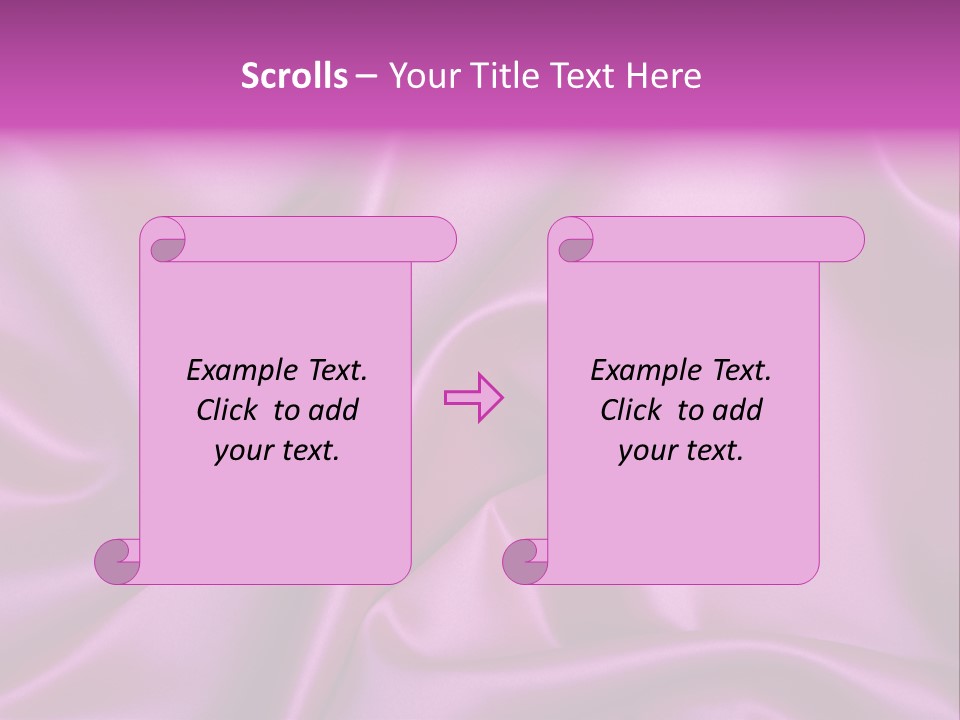 Folded Background Romantic PowerPoint Template