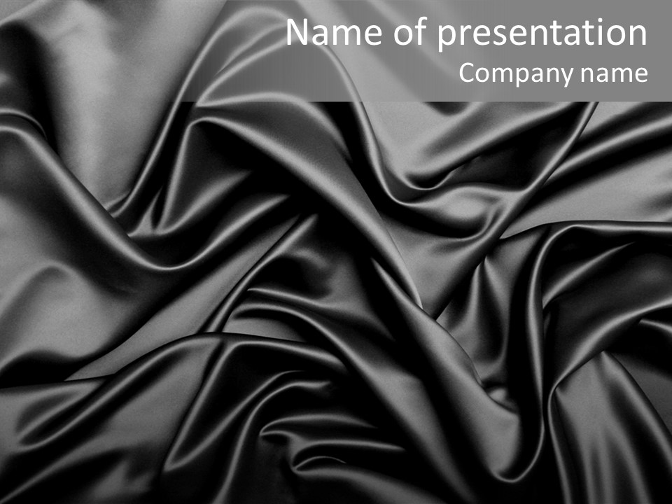 Sheets Creases Tender PowerPoint Template