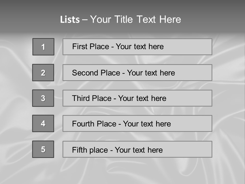 Sheets Creases Tender PowerPoint Template
