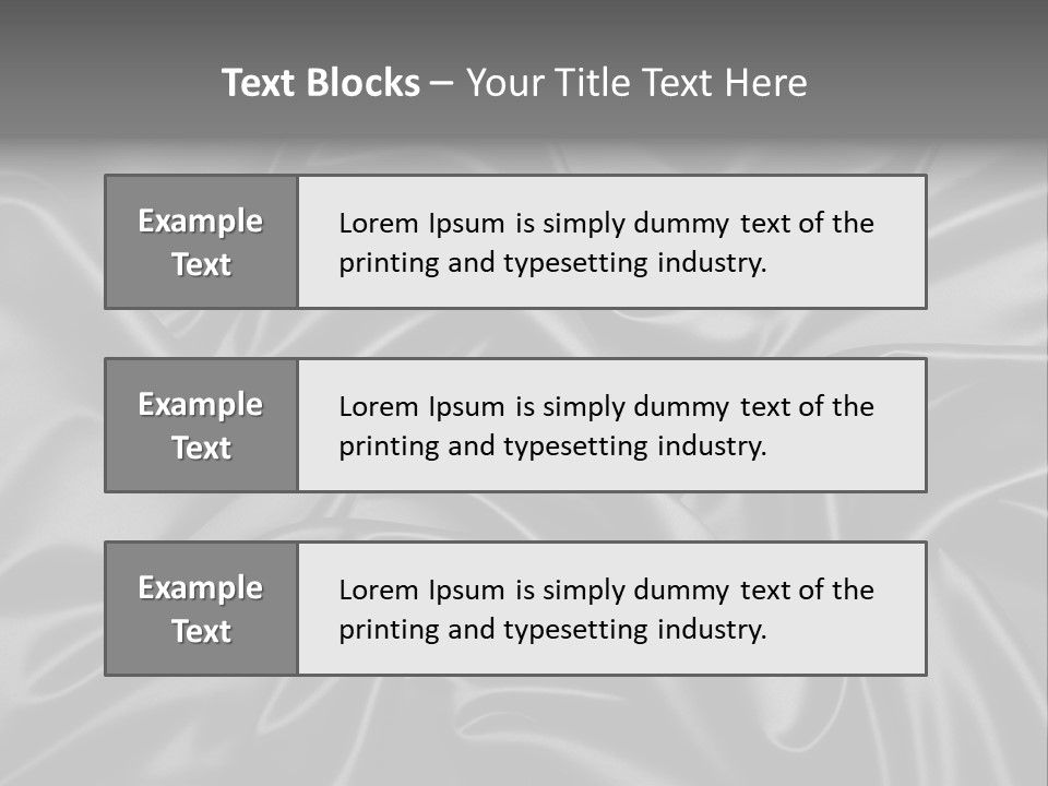 Sheets Creases Tender PowerPoint Template