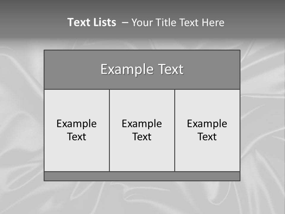 Sheets Creases Tender PowerPoint Template