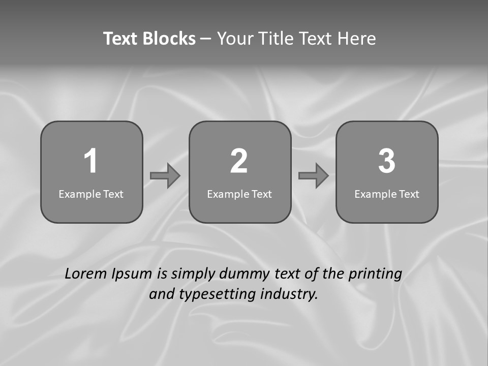 Sheets Creases Tender PowerPoint Template