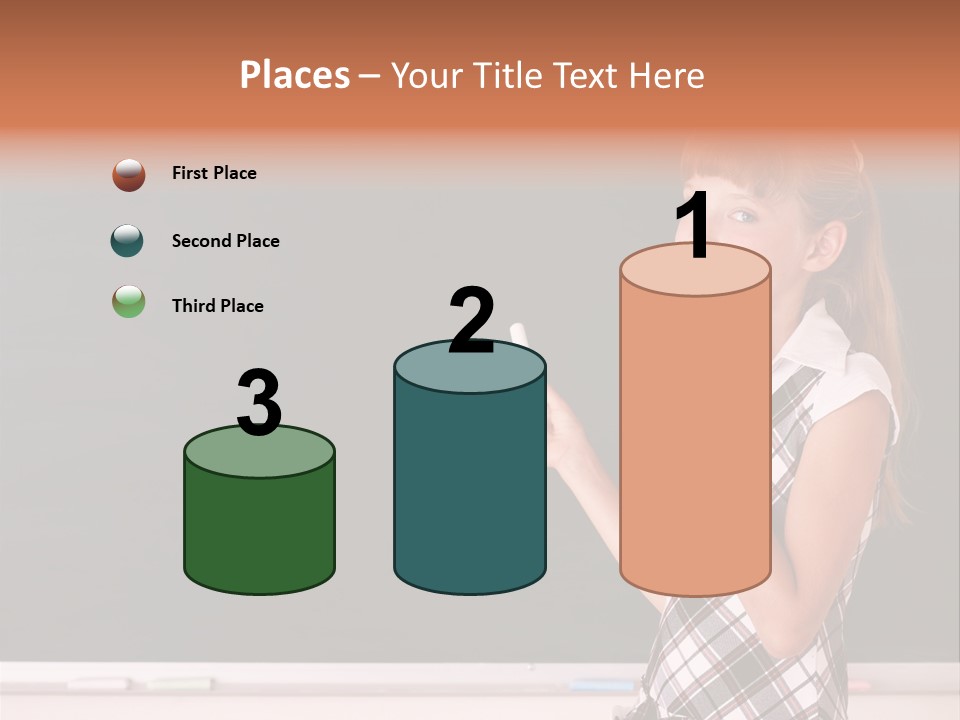 Desk Primary Pen PowerPoint Template