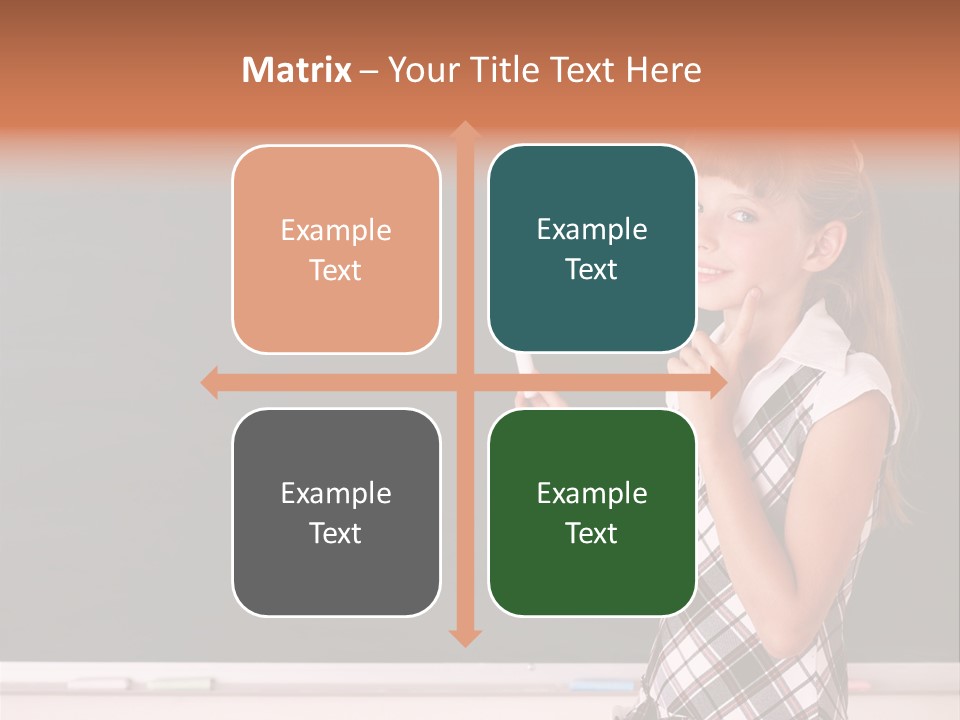 Desk Primary Pen PowerPoint Template