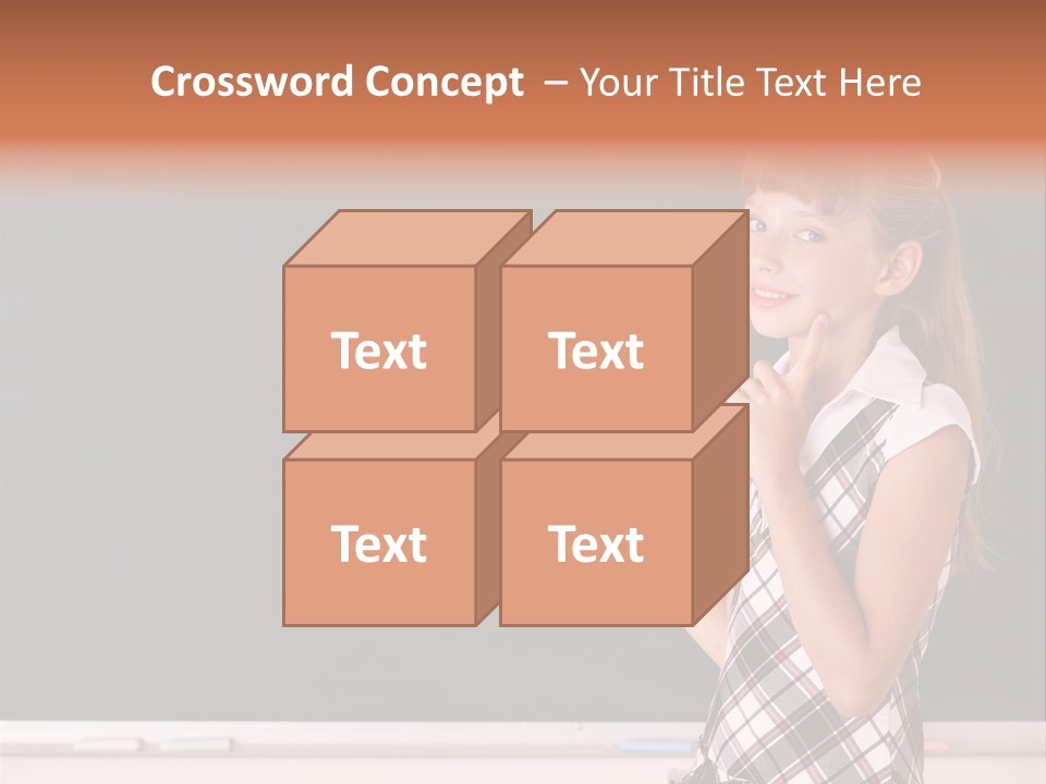 Desk Primary Pen PowerPoint Template
