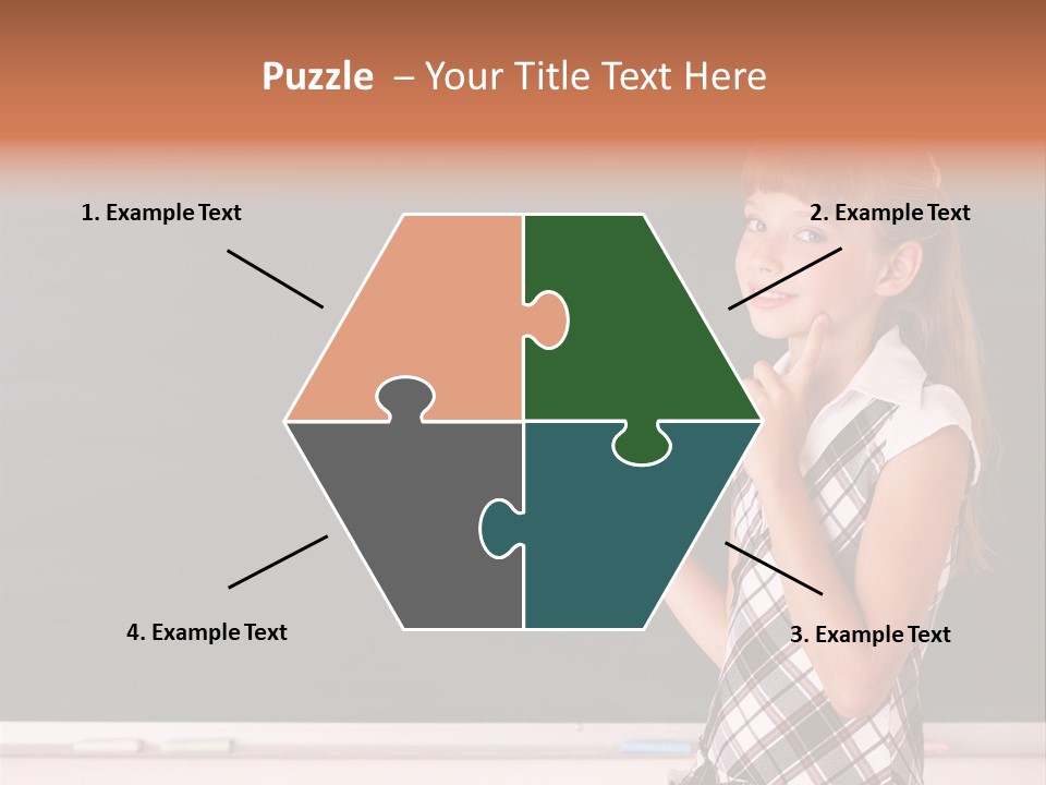 Desk Primary Pen PowerPoint Template