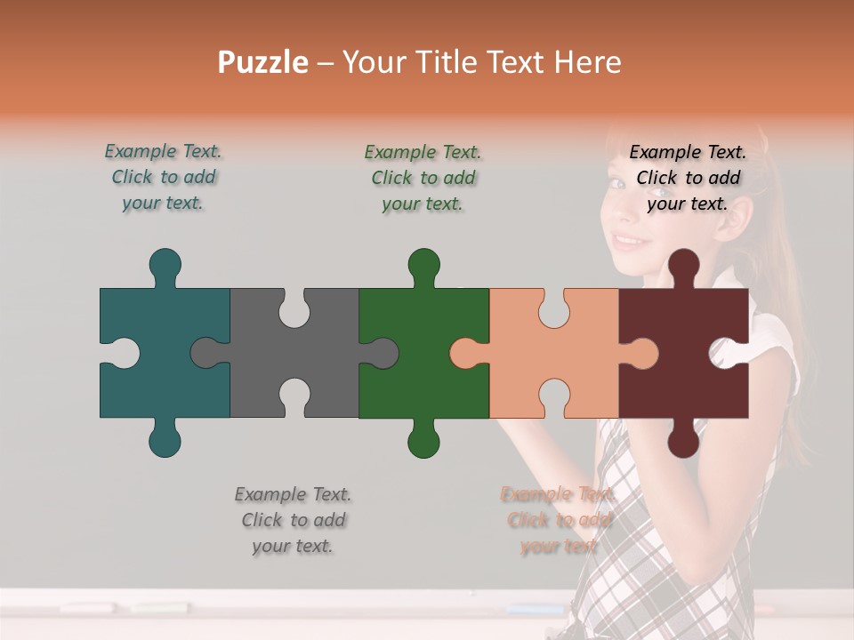 Desk Primary Pen PowerPoint Template