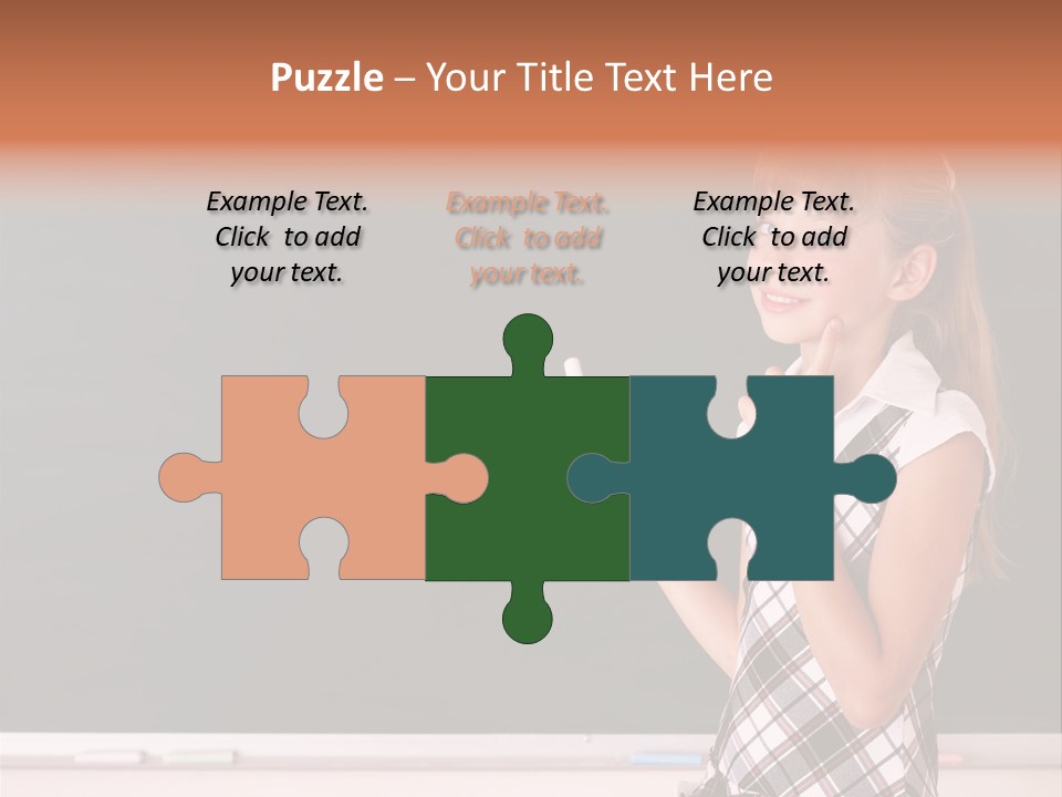 Desk Primary Pen PowerPoint Template