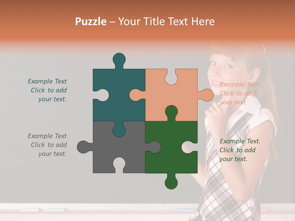Desk Primary Pen PowerPoint Template
