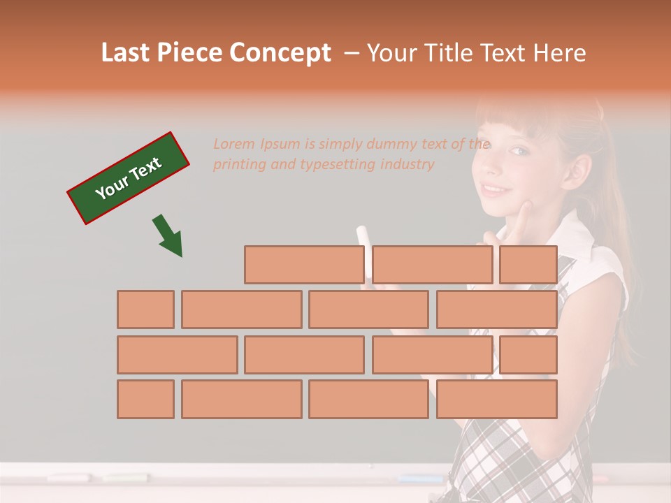 Desk Primary Pen PowerPoint Template