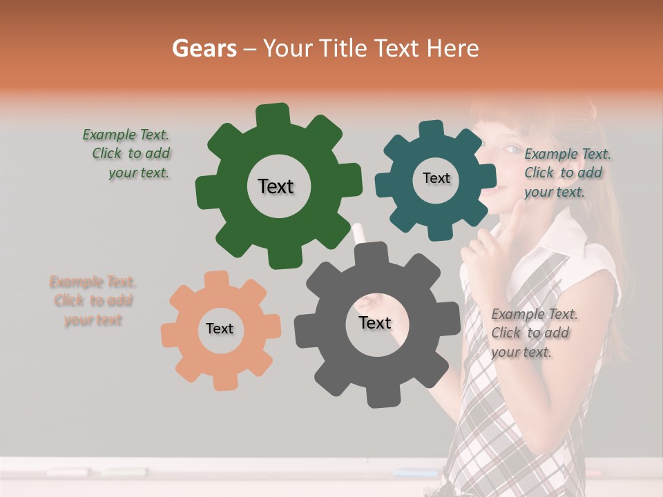 Desk Primary Pen PowerPoint Template