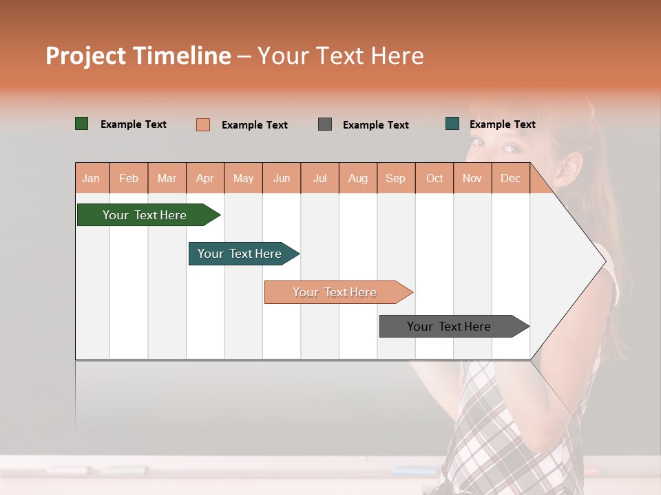 Desk Primary Pen PowerPoint Template