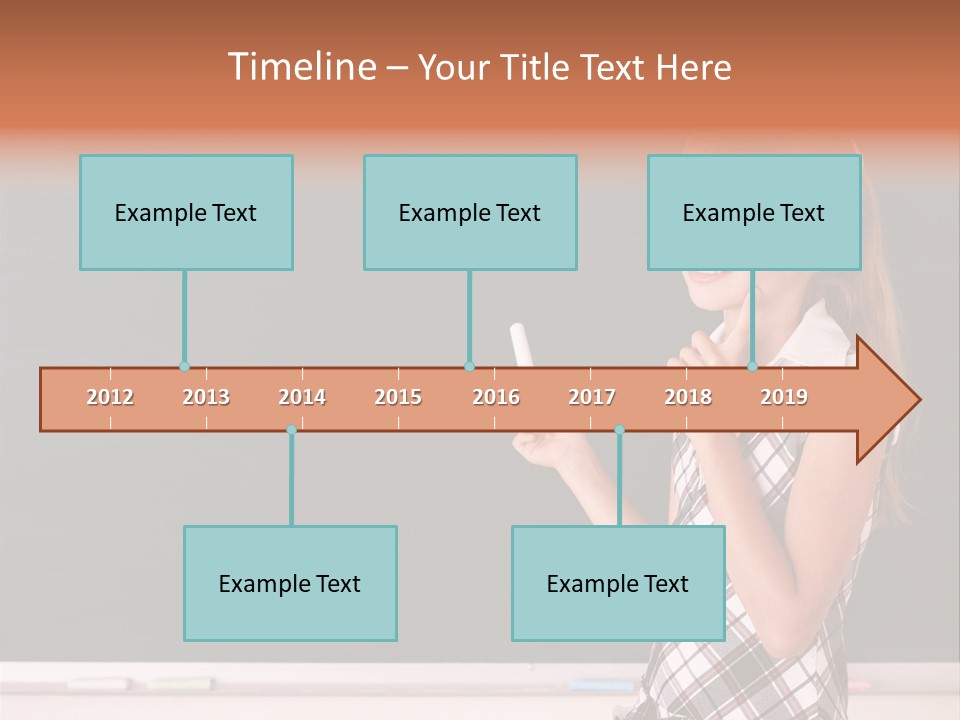Desk Primary Pen PowerPoint Template