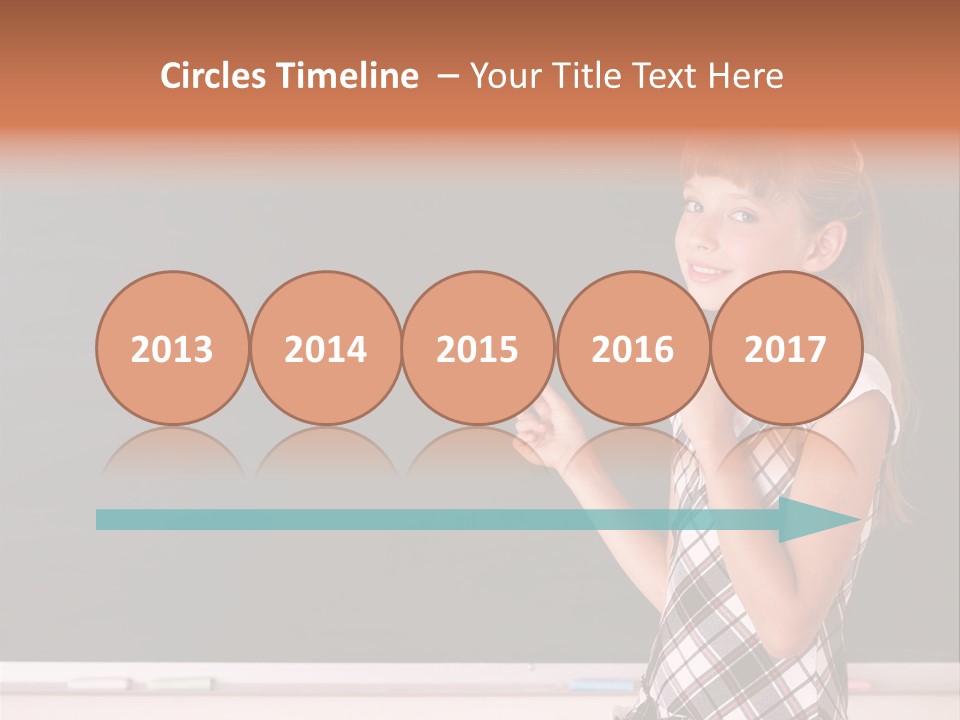 Desk Primary Pen PowerPoint Template