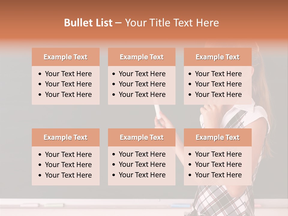 Desk Primary Pen PowerPoint Template