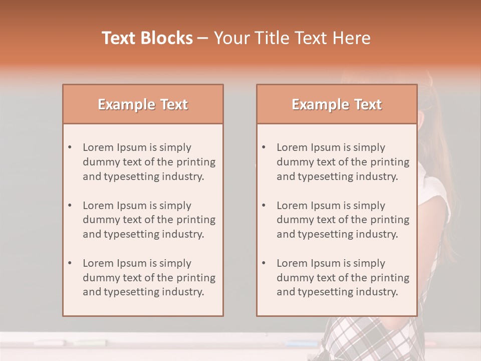 Desk Primary Pen PowerPoint Template