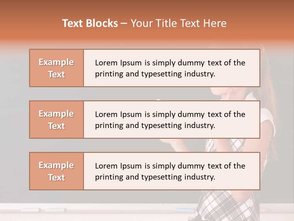 Desk Primary Pen PowerPoint Template