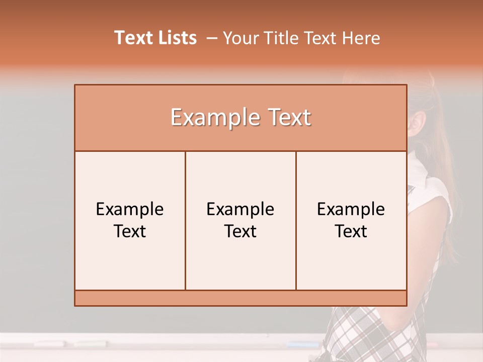 Desk Primary Pen PowerPoint Template