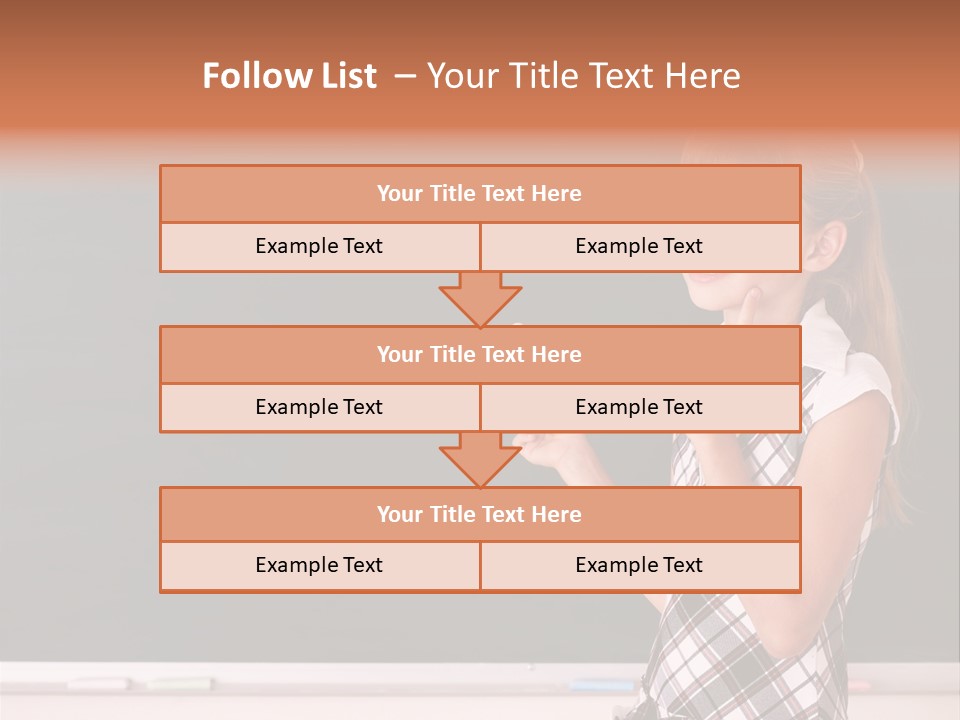 Desk Primary Pen PowerPoint Template