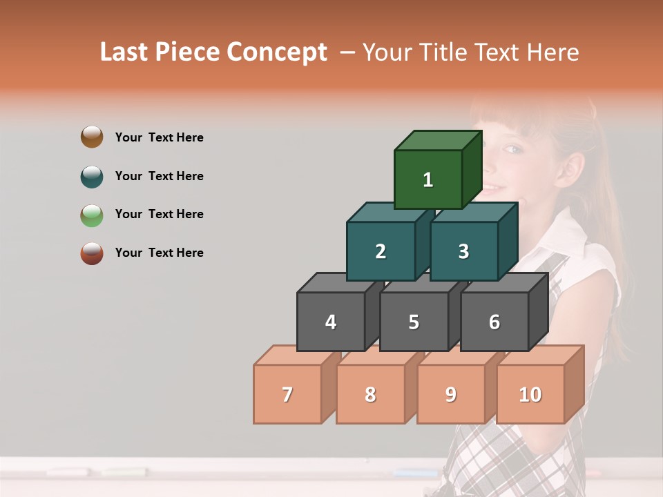 Desk Primary Pen PowerPoint Template