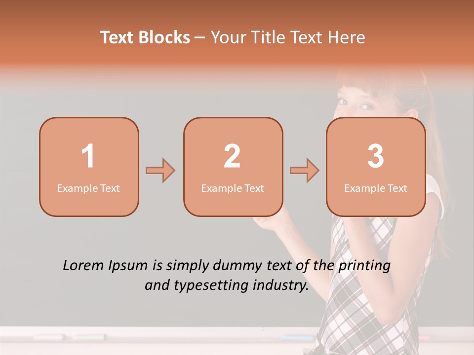 Desk Primary Pen PowerPoint Template
