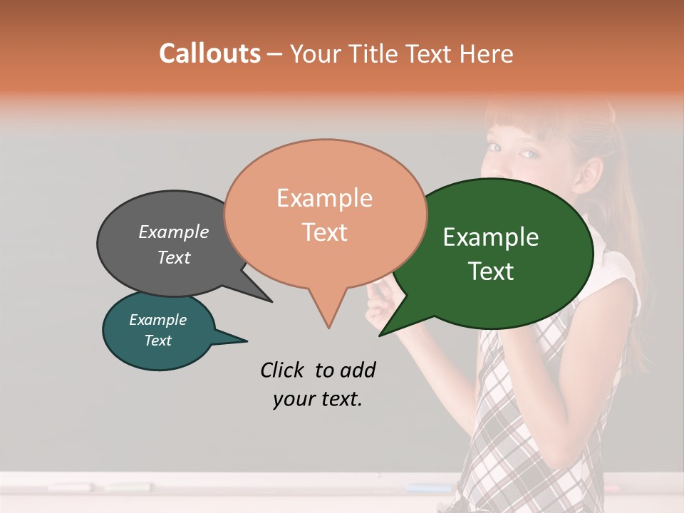 Desk Primary Pen PowerPoint Template