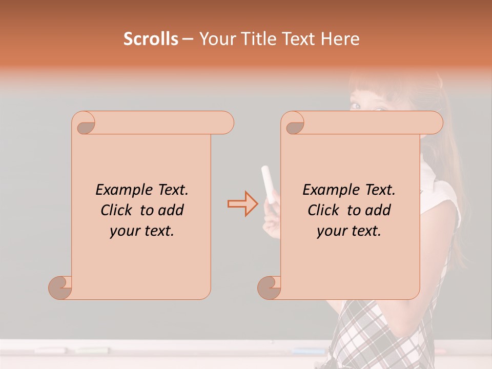 Desk Primary Pen PowerPoint Template