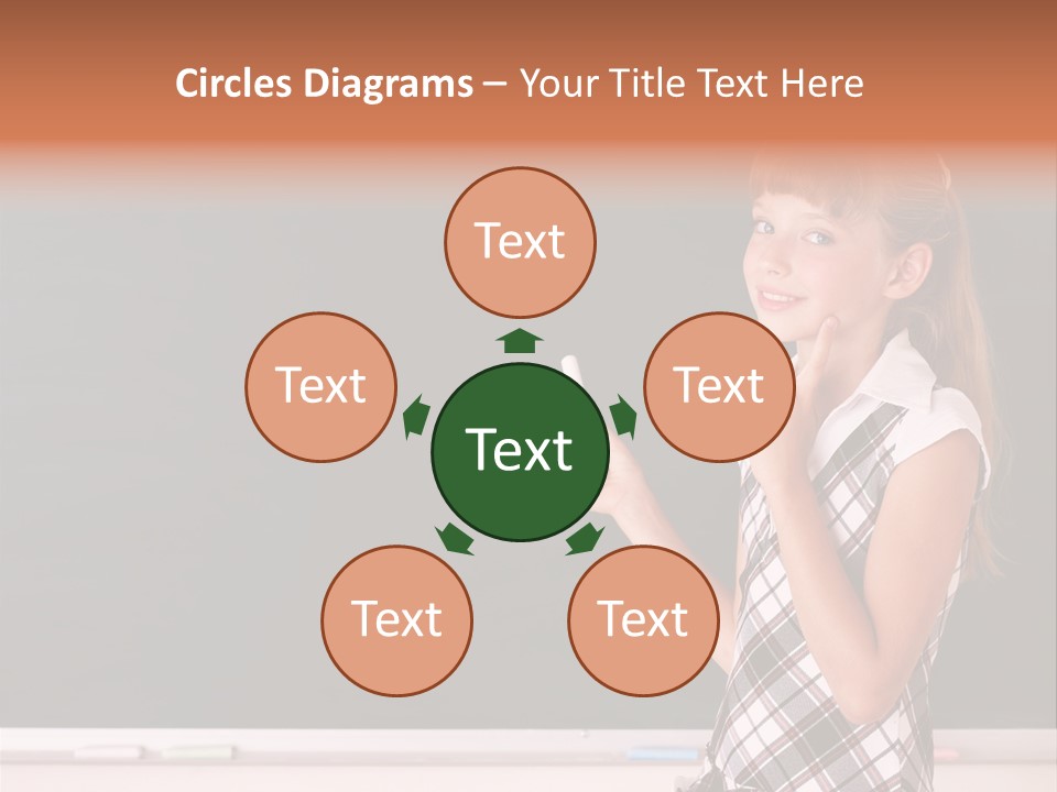 Desk Primary Pen PowerPoint Template