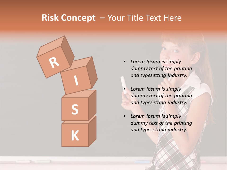 Desk Primary Pen PowerPoint Template