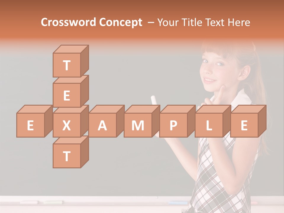 Desk Primary Pen PowerPoint Template